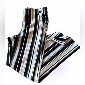 89th & Madison Striped Wide-Leg  dress Pants Sz Large